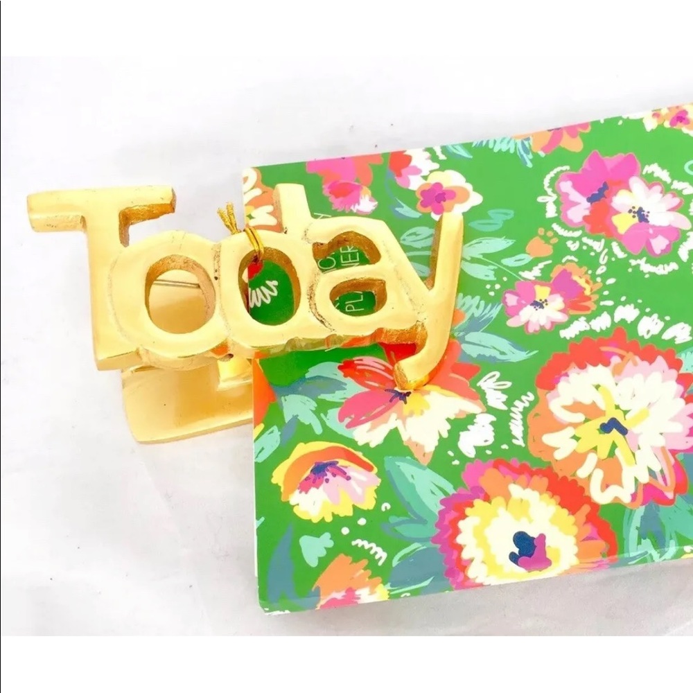 New Oversized Metal Gold Paper clip Today Theme Mail Clip